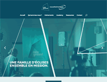 Tablet Screenshot of eglises-nouvellesfrontieres.net